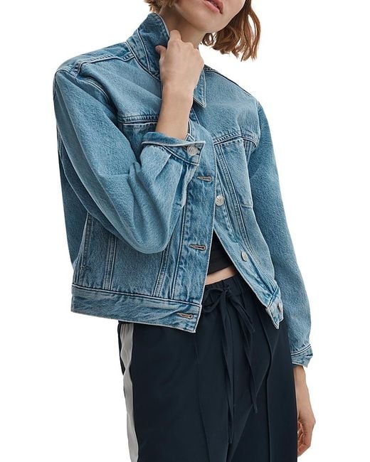 Rag & Bone Blue Marie Trucker Jacket