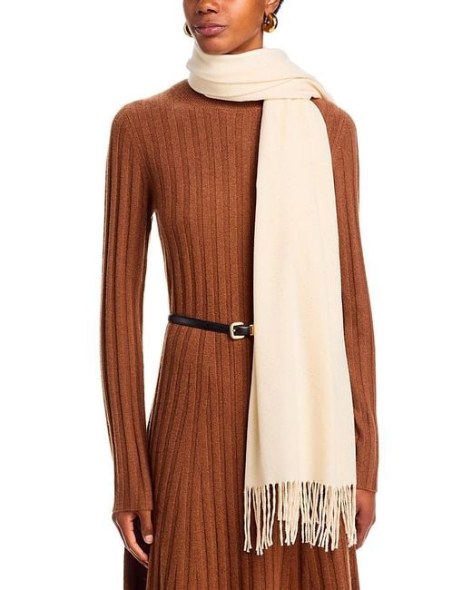 Fraas Brown V Solid Sparkle Scarf