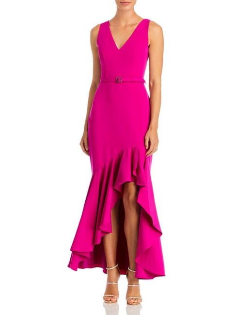 eliza j ruffle gown