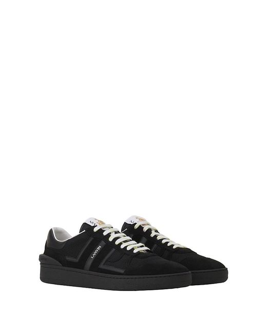 Lanvin Black Clay Mesh Sneakers