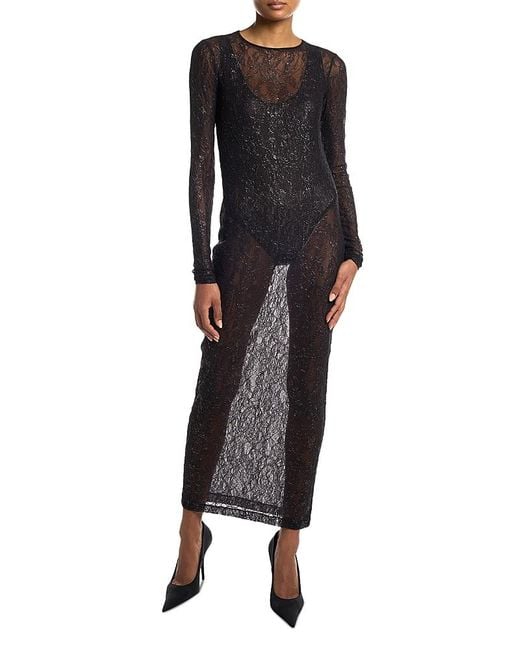 Wardrobe NYC Black Wardrobe. Nyc Lace Midi Dress
