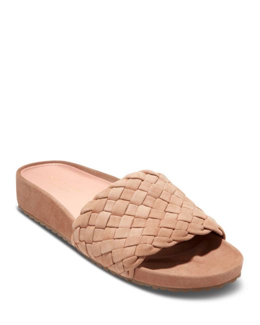 Cole Haan Leather Mojave Slide Sandals Lyst