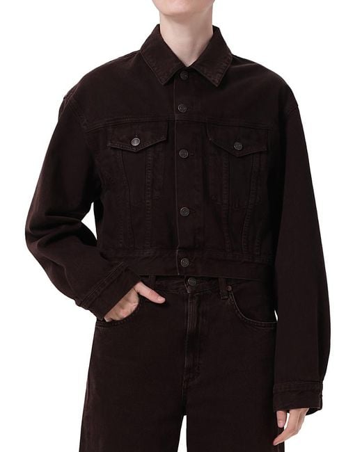 Agolde Black Radley Trucker Jacket