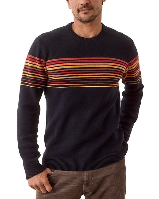 Marine Layer Blue Thompson Crewneck Sweater for men