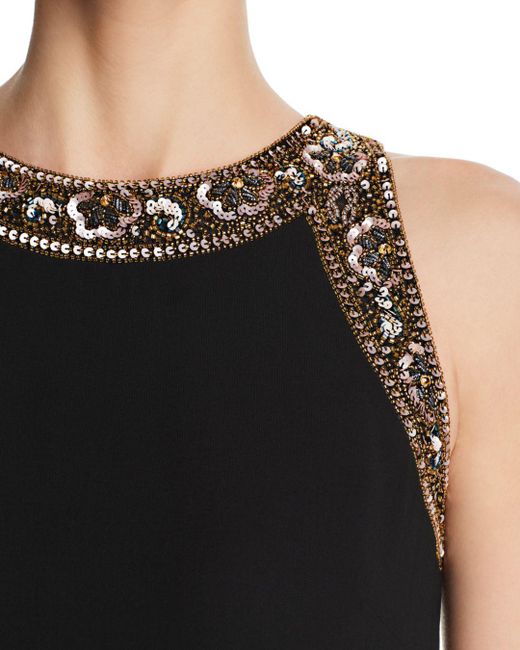 aidan mattox embellished shift dress