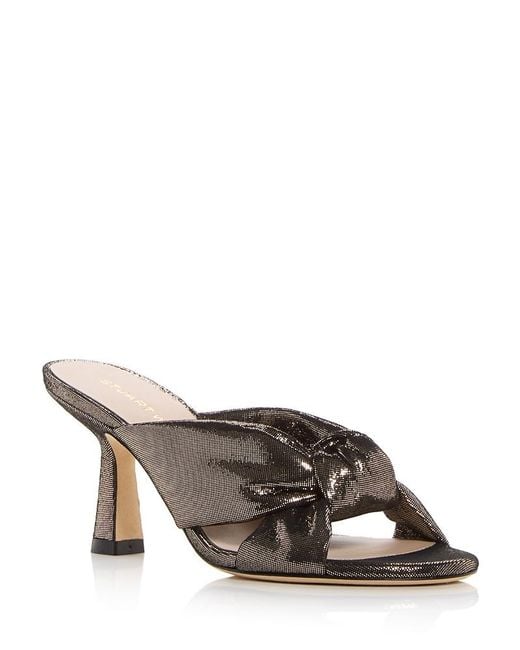 Stuart Weitzman Metallic Soplaya Slide Sandals