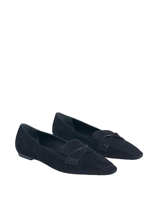 Marion Parke Women's Blue Courtney Suede Loafer