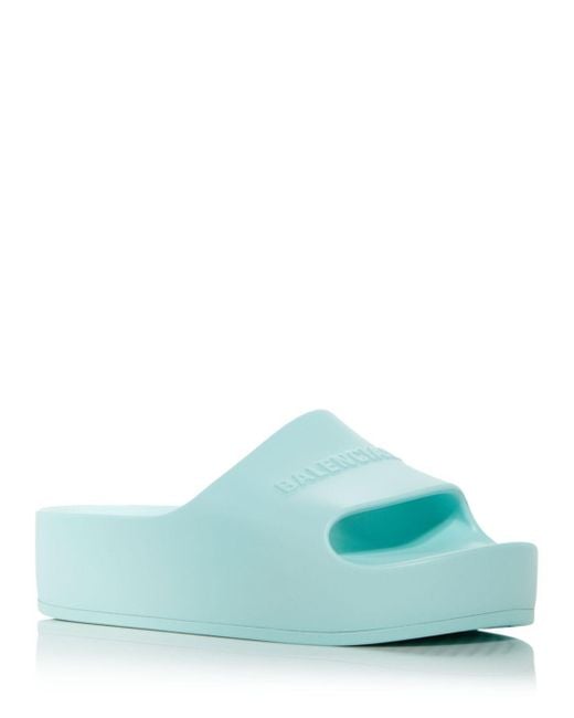 Balenciaga Chunky Platform Slide Sandals | Lyst