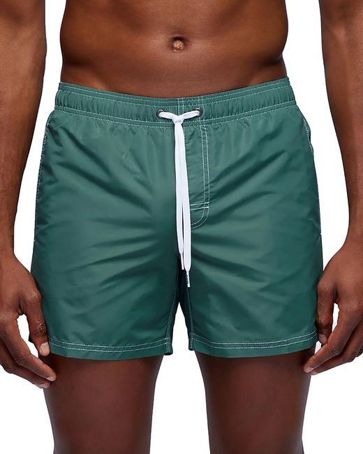 Sundek Green Regular Fit 14 Board Shorts for men