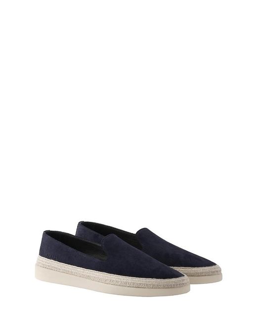 Prada Blue Suede Loafers for men