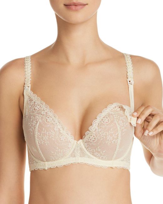 Le Mystere Lace Bra Sexy Mama Nursing 163 In Ivory Black Lyst
