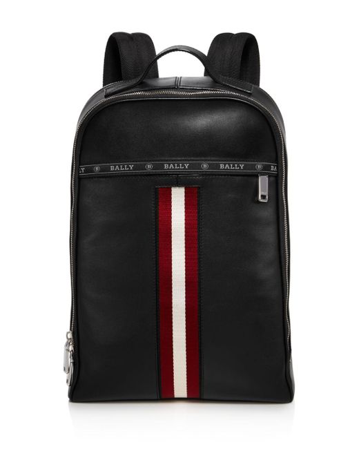 Bally Hassel Leather Backpack in Black for Men - Lyst