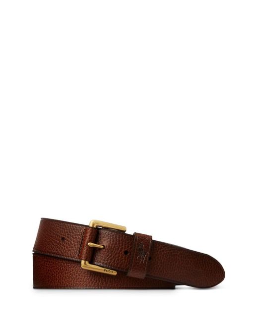 Polo Ralph Lauren Signature Pony Leather Belt in Brown for Men Lyst