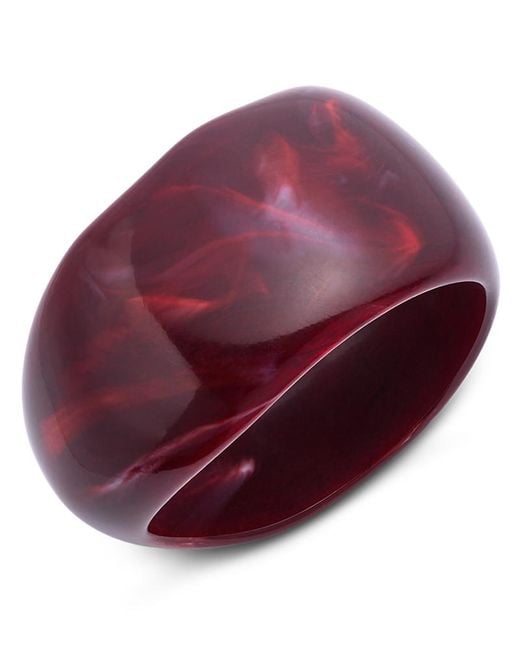 Aqua Red Resin Bangle