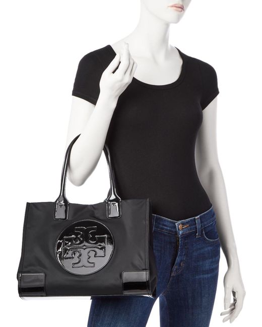 black ella nylon tote tory burch