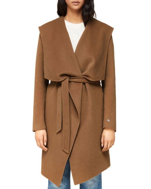 double face wool blend coat