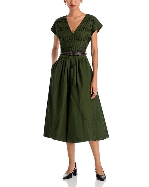 Sea Green Sullivan Sportswear Belted Bubble Dress