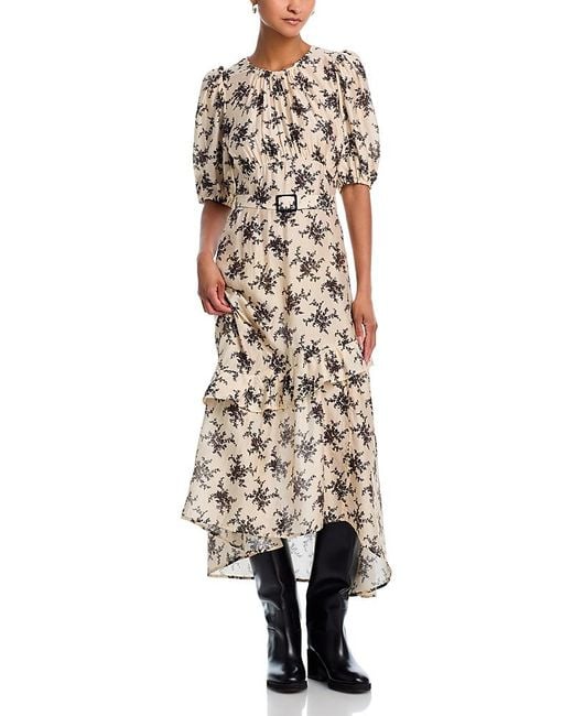 Sea White Joan Printed Midi Dress