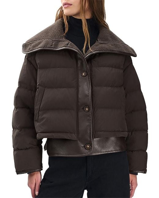 Rag & Bone Black Gloria Puffer Jacket