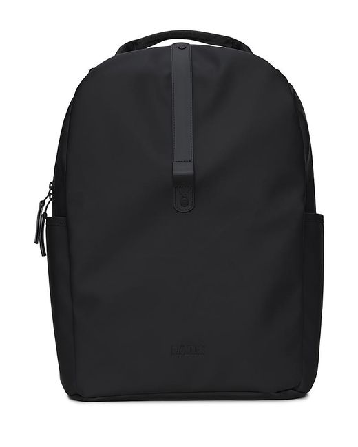 Rains Black Clip Front Backpack