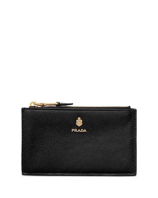 Prada Black Leather Card Holder