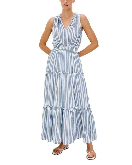 Rails Blue Loulou Tiered Maxi Dress