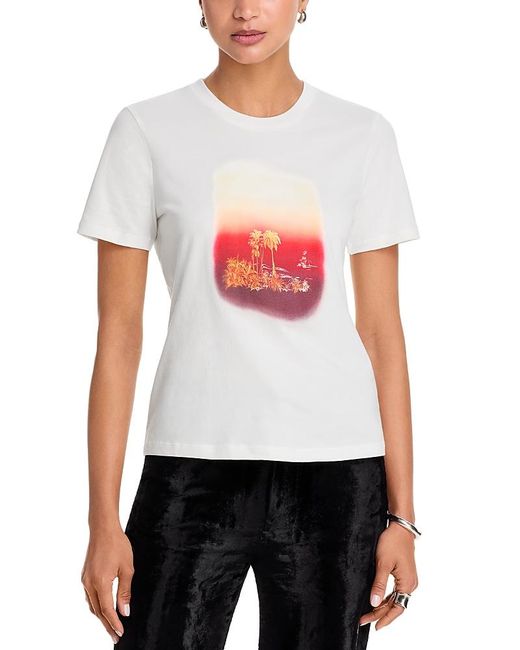 Staud White Crewneck Tee