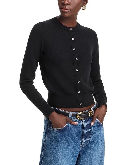 10 Crosby Derek Lam Black Thibeaut Cardigan