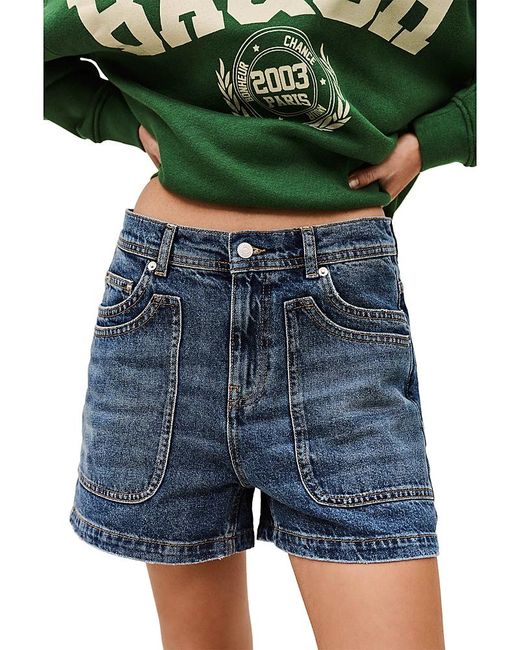 Ba&sh Green Zevy Shorts