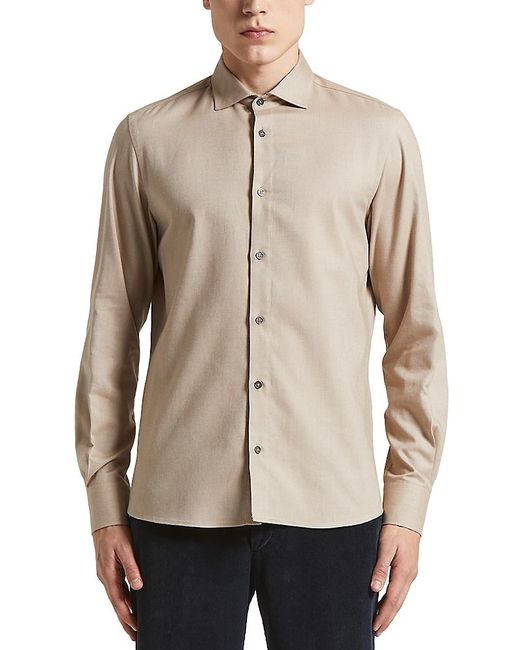 Peserico Natural Button Front Shirt for men
