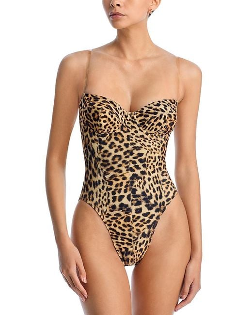 Norma Kamali Black Corset Mio One Piece Swimsuit