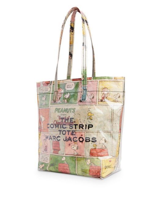 Marc Jacobs Peanuts Medium Tote in Metallic Lyst