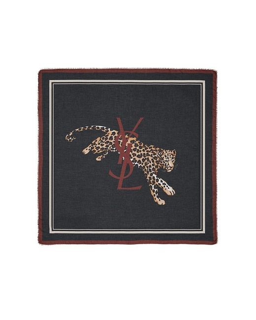 Saint Laurent Black Square Scarf
