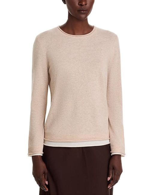 C by Bloomingdale's Cashmere Women's Natural Double Layer Cashmere