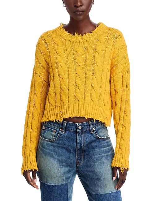 Denimist Blue Boxy Cable Sweater