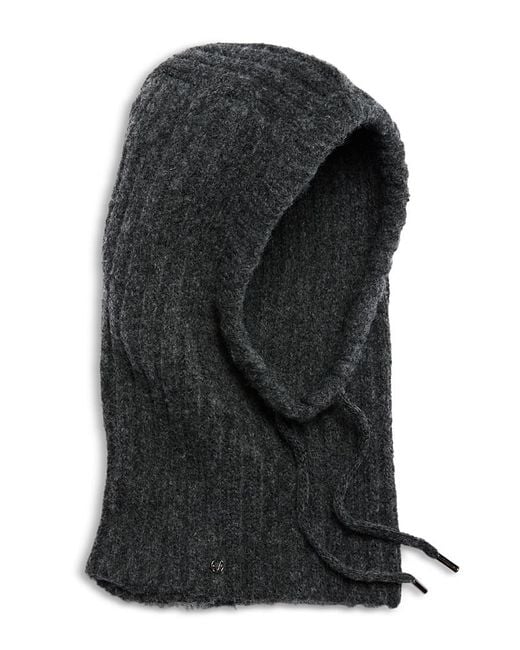 LOEVENICH Black V Fraas Marl Knit Balaclava