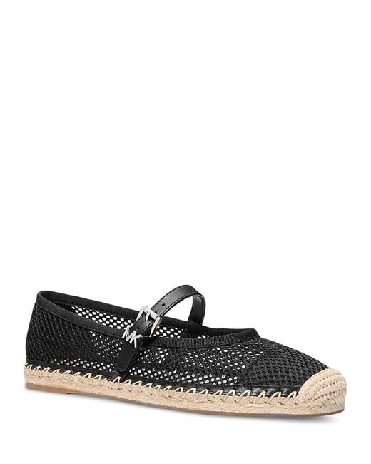 Michael Kors Black Lynn Espadrille Ballet Flats