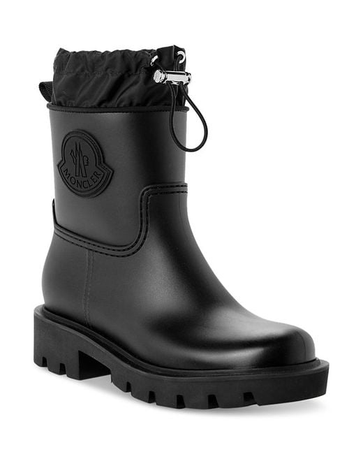 Moncler Black Kickstream Rain Booties