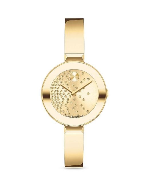 Movado Metallic Bold Bangle Watch, 28Mm