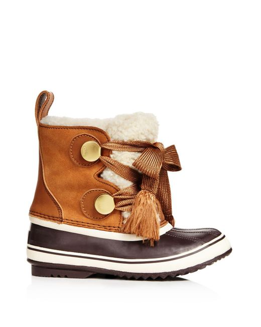 womens brown waterproof booties
