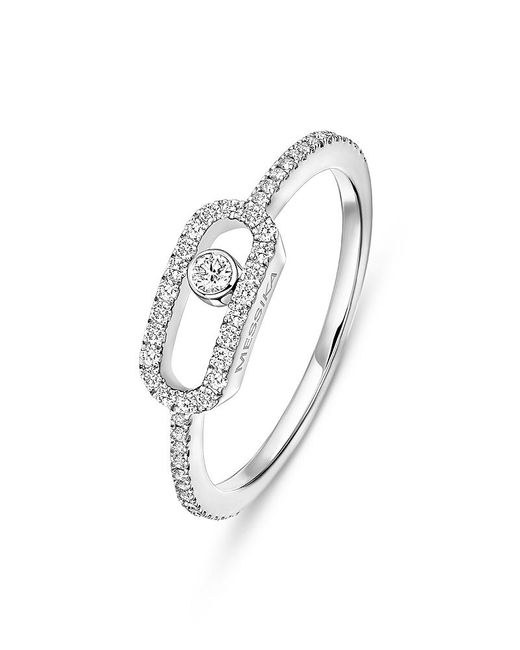 Messika White Diamond Move Uno Pave Ring