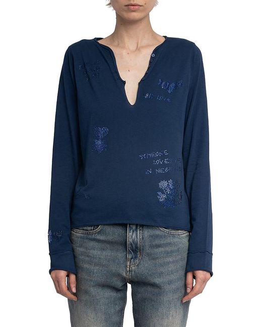 Zadig & Voltaire Blue Tuni Tee