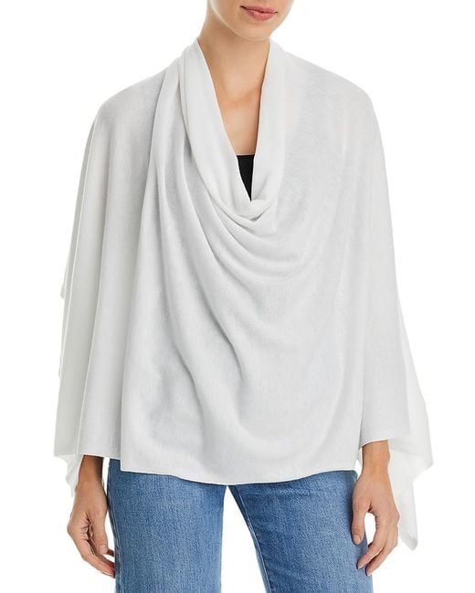 Echo White Essentials Topper Poncho