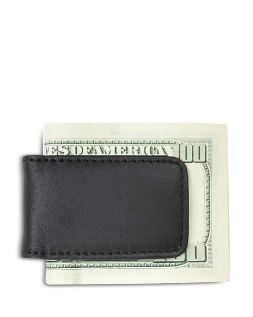 ROYCE New York Women's Gray Leather Magnetic Money Clip