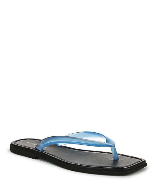 Veronica Beard Blue Clea Jelly Thong Sandals