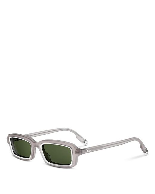 Dior Green Symbol Rectangular Sunglasses, 49Mm