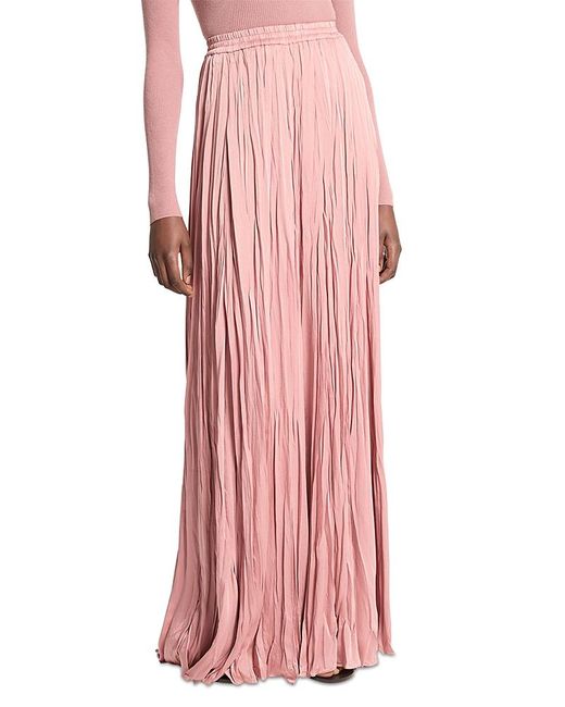 Michael Kors Pink Kobi Halperin Crushed Jamison Maxi Skirt