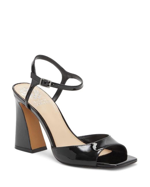 Vince Camuto Leather Roellan Ankle Strap High Heel Sandals in Black | Lyst