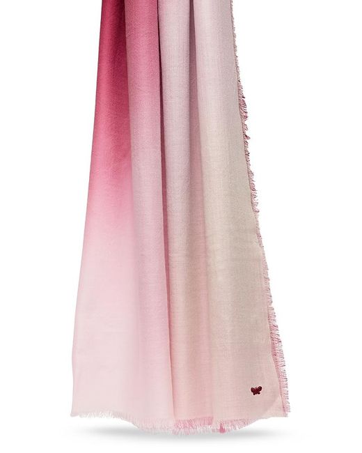 Weekend by Maxmara Pink Wool Gradient Scarf