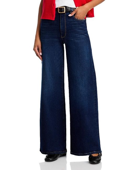 DL1961 Blue Hepburn High Rise Wide Leg Jeans